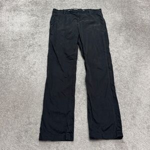 Etiqueta Negra Hombres Chino Pants Mens Medium Black Straight Leg Cotton 33x31